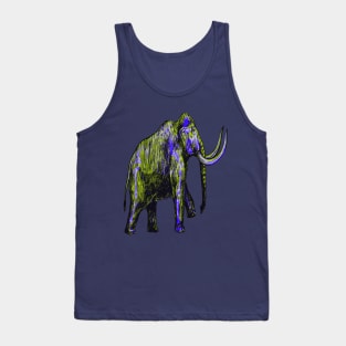 Mammoth Skeleton Interactive Yellow&Blue Filter T-Shirt By Red&Blue Tank Top